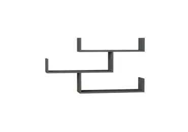 Nástěnná police DANICA, antracit