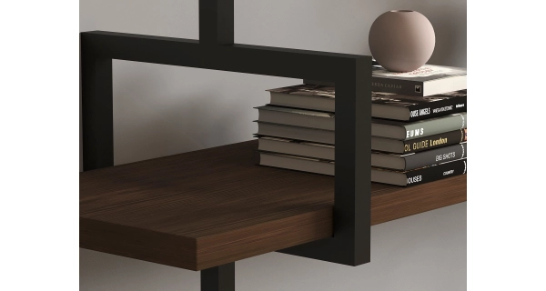 Nástěnná police DAROLT, vlašský ořech