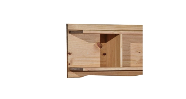 Nástěnná police PIMBOW masiv borovice, vosk