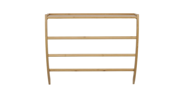 Nástěnná police PONQUINHAL, masiv bambus přírodní odstín