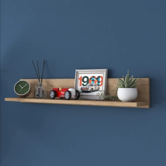 Nástěnná police VALVON, vlašský ořech