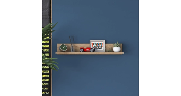 Nástěnná police VALVON, vlašský ořech