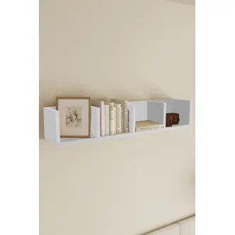 Nástěnná polička GREDO, bílá