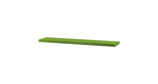 Nástěnná polička STEFAN 120cm, zelená