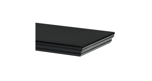 Nástěnná polička WELNALYOR 60 cm, černá