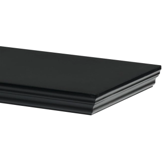 Nástěnná polička WELNALYOR 80 cm, černá