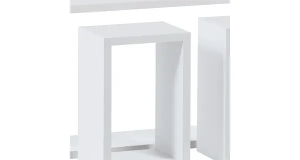 Nástěnné poličky RIPARIA, matná bílá