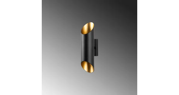 Nástěnné svítidlo FOLSER 2xG9 8x30x12 cm, černá/zlatá