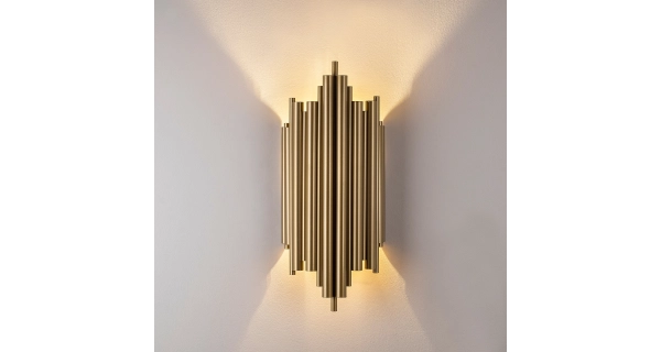 Nástěnné svítidlo JERMEN 1xE14 22x50x11 cm, zlatá