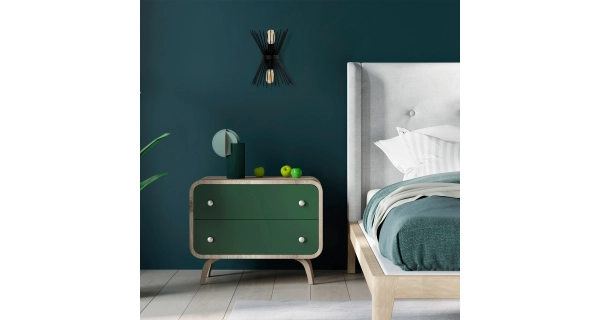 Nástěnné svítidlo STERLON 2xE27 23x33x16 cm, černá