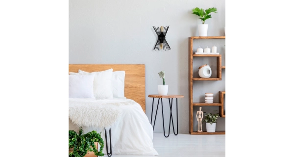 Nástěnné svítidlo STERLON 2xE27 23x33x16 cm, černá