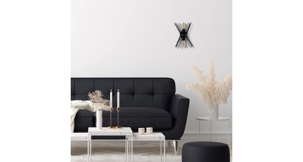 Nástěnné svítidlo STERLON 2xE27 23x33x16 cm, černá