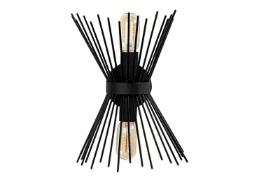 Nástěnné svítidlo STERLON 2xE27 23x33x16 cm, černá