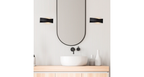 Nástěnné svítidlo VALVER 1xG9 35x11x10 cm, černá