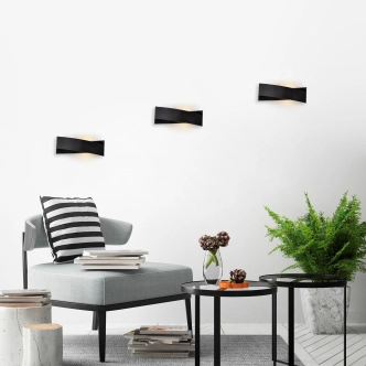 Nástěnné svítidlo VALVER 1xG9 35x11x10 cm, černá