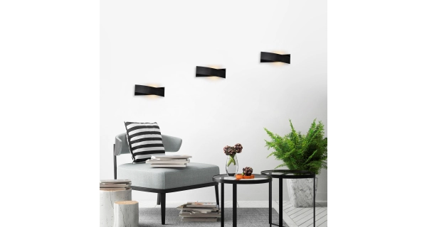 Nástěnné svítidlo VALVER 1xG9 35x11x10 cm, černá