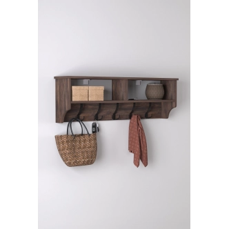 Nástěnný věšák BRELI s policí, mars