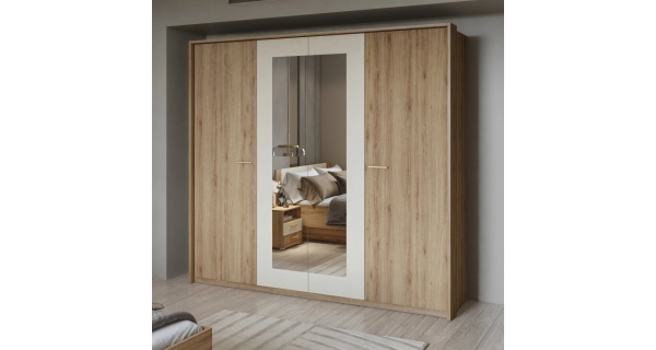 NATTAN rám k čtyřdveřové skříni, dub divoký