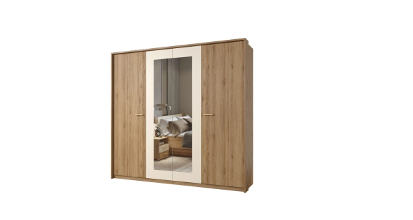 NATTAN rám k čtyřdveřové skříni, dub divoký