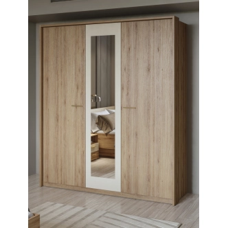 NATTAN rám k třídveřové skříni, dub divoký