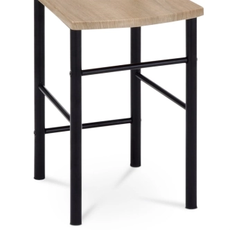 Němý sluha FENTON, černá/světlé dřevo