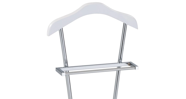 Němý sluha MORRISON, chrom/bílá