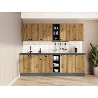 NERITA, dolní regál 30 D OTW BB, korpus: antracit