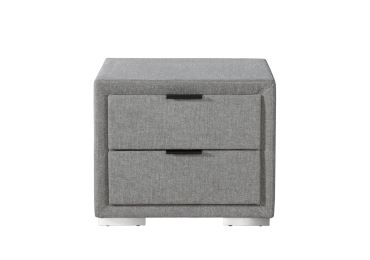 Noční stolek ADMON, šedá/chrom