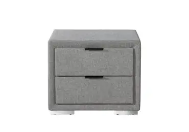 Noční stolek ADMON, šedá/chrom