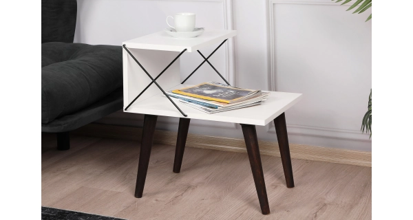 Noční stolek ANTAR, bílá