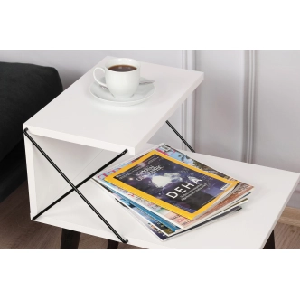 Noční stolek ANTAR, bílá