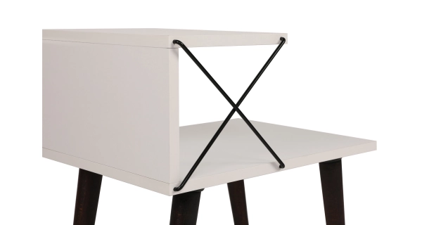 Noční stolek ANTAR, bílá