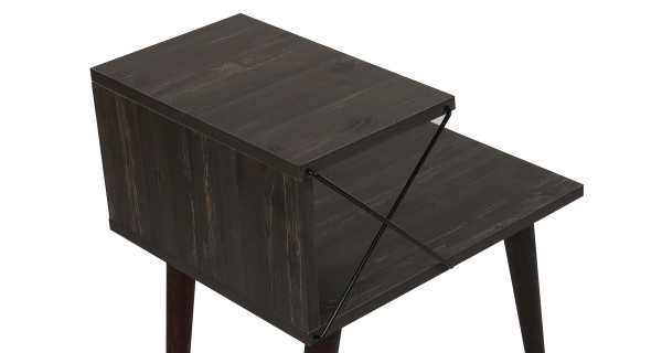 Noční stolek ANTAR, tmavě hnědá