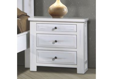 Noční stolek ARALDA, antická bílá