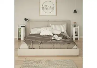 Noční stolek ARIELLE, bílá - sada 2 ks