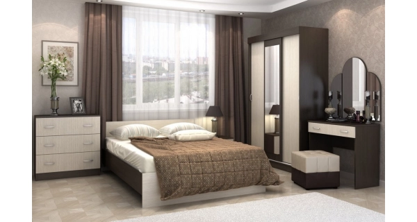 Noční stolek BAJSA, belfort/wenge, DOPRODEJ