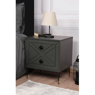 Noční stolek BILLIE, antracit