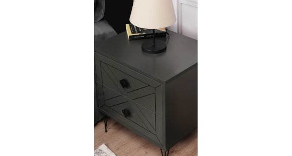 Noční stolek BILLIE, antracit