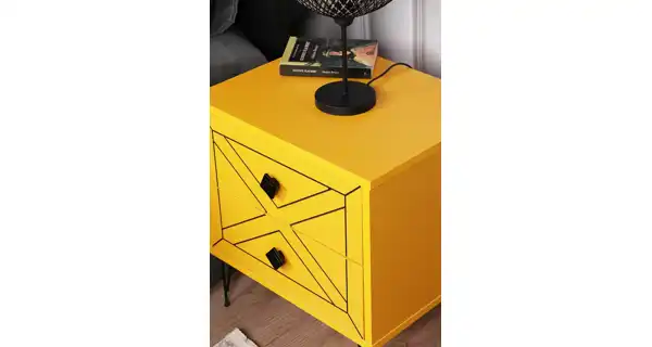 Noční stolek BILLIE, žlutá