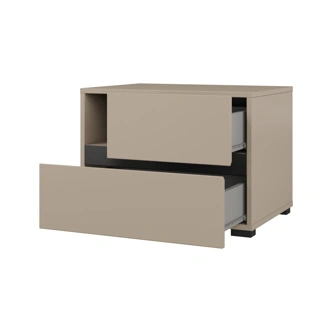 Noční stolek BONIFACIO 2S, congo/černá