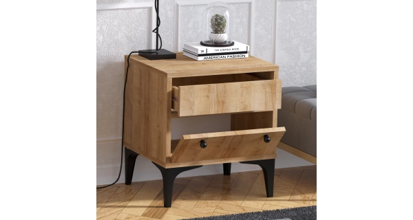 Noční stolek CAKE, dub