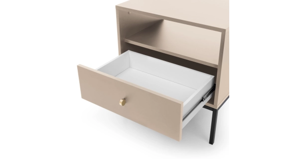 Noční stolek CORANICA, béžová