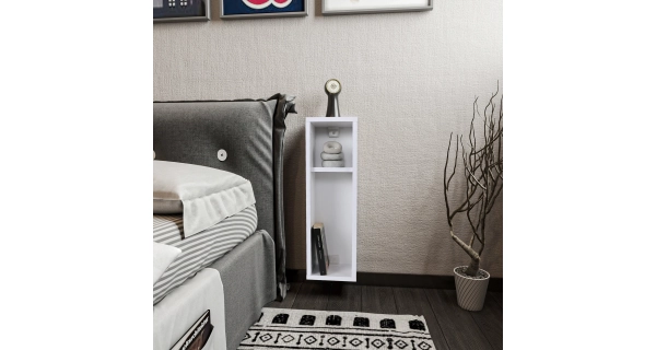 Noční stolek DARLING, bílá