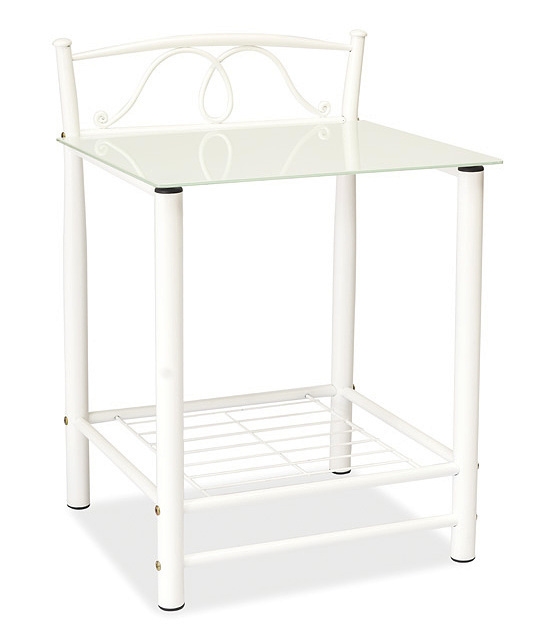 Levně Noční stolek BREVICAULE, bílý