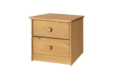 Noční stolek FATIMA 2S, masiv borovice/vosk