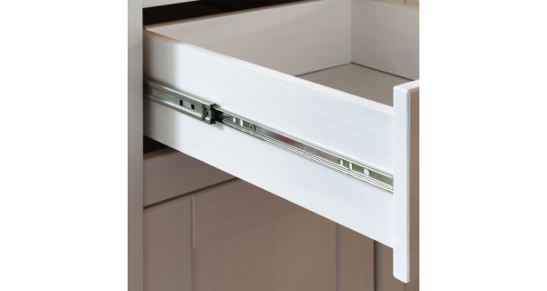 Noční stolek FEMI, bílá/ hnědá