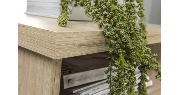 Noční stolek FRAGILIS 2S na nohách, dub artisan/černá