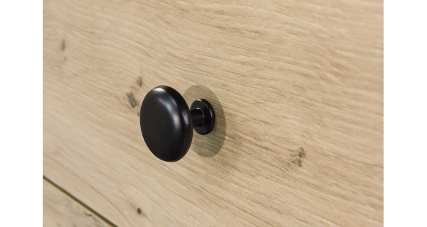 Noční stolek FRAGILIS 2S na nohách, dub artisan/černá