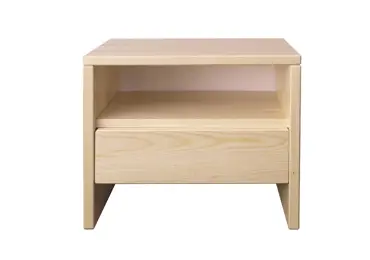 Noční stolek GEOMDAN, masiv borovice, moření: …