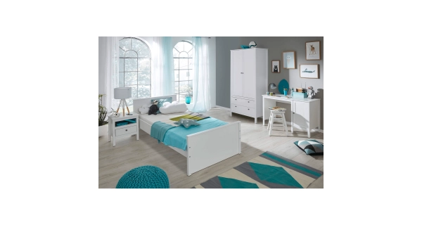 Noční stolek GLOMERATA 1S, bílá